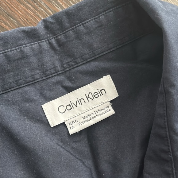 Calvin Klein men’s button down en shirt Sz XL - Picture 4 of 10